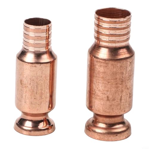 Copper Siphon Connector Manual Pump Pipe Fittings Set for Self-Priming Transfer of Water Paints with 15mm and 19mm Sizes Built-In Brass Pump 2 Pieces