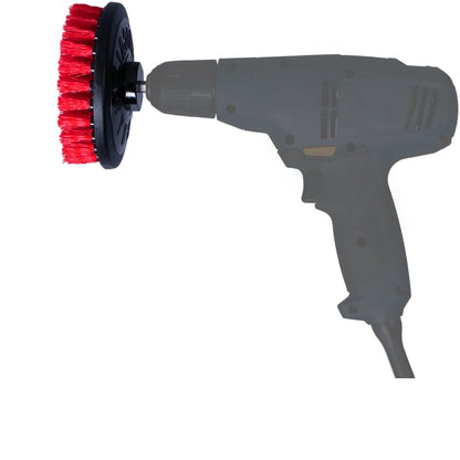 Chemical Guys, Heavy Duty Spinner Multi-Surface Drill Brush, Red, Scrubber | Powered drill brush scrubs heavy dirt and grime from grout, tubs, tires and mats, fits any standard drill - style: Heavy Duty