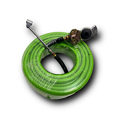 Torque Heavy Duty Truck Tire Inflator Kit, Including 3/8" x 50 ft Air Hose, Universal GladHand & Dual Foot Chuck, Glad Hand Air Hose Kit with 2 Extra Glad Hands, 300 PSI - color: d) Inflator Kit w/ extra 2 Gladhands