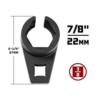Powerbuilt Oxygen Sensor Offset Puller, Remove and Install O2 Oxygen Sensors, Wire Gate, 22mm 7/8 Inch, 6 Point - 648691 - style: Offset Oxygen Sensor Socket