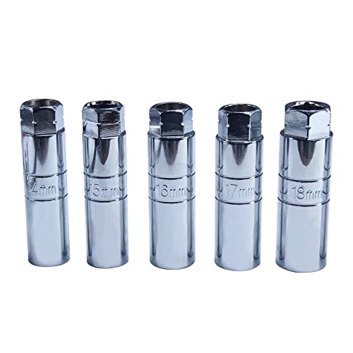 43pc Shock Absorber Strut Nut Go-Thru Socket Set Kit Ratchet Steering Hub Suspension Shock Absorber Nut Removal Tool