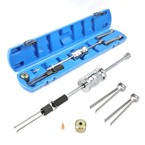 Fuel Injector Remover Tool Kit Labor-saving Fuel Injector Removal Puller Anti-Rust Injector Installer Compatible For Ford & Volvo 1.0L 1.5L 1.6L 1.8L 2.0L 2.3L 2.7L 3.5L Replace OE# 310-206, 9997410 - color: Blue
