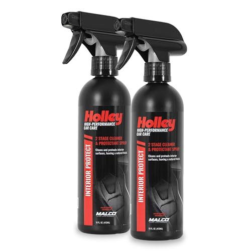 Holley Interior Protect - 2-Stage Cleaner & Protectant Spray - High-Performance Car Care, Wipe Away dust and Fingerprints in Your Vehicle - UV protectant, Citrus Scent - 16 oz. (2 Pack) - color: Interior Cleaner, size: 2-Pack