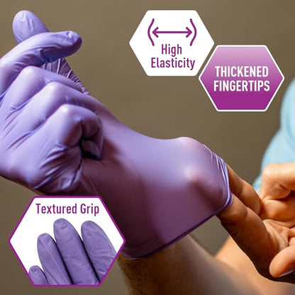 MedPride Powder-Free Nitrile Exam Gloves (Small (Pack of 100)) - size: Small (pack of 100)