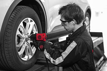 Chicago Pneumatic CP7741 Air Impact Wrench (1/2 Inch), Air Impact Gun Industrial Repair & Assembly Tool, Pistol Handle, Twin Hammer, Max Torque Output 715 ft. lbf/970 Nm, 10000 RPM - size: Strandard