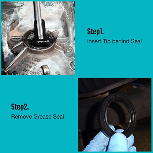 DURATECH Seal Puller with Extra Blade, Heat Treated Steel, Dual Hook Tips for Oil and Grease Seals Removal | Heat Treated Steel, Dual Hook Tips for Oil and Grease Seals Removal