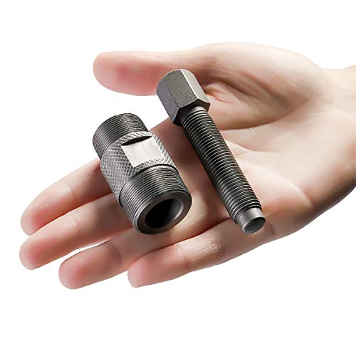 Valchoose Magneto Flywheel Puller, 2in1, 24mm&27mm, 1 Pack | Reverse Thread Stator Rotor Remover, Steel Tool, Fits GY6 50 125 150cc Kawasaki Yamaha Suzuki Honda KTM Scooter ATV Dirt Bike