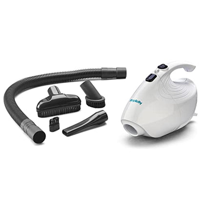 Simplicity Vacuums Flash Mini Handheld Vacuum, F1 | with Attachments, Powerful Corded Hand Vacuum, For Craft and Sewing Projects, Small Vacuum for Car Detailing