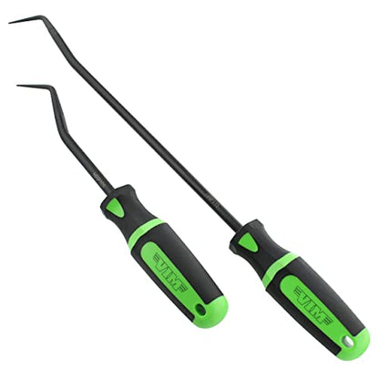 Vim Tools Hose Removal Pick Tool - 9 and 15in Long Automotive Picks Gasket Puller Hook Radiator Hose Removal Tool Set
