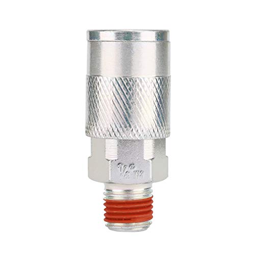 Air Compressor Accessories Fittings, 1/4''NPT Quick Connect Air Coupler and Plug Kit, I/M Type, 14 Pieces Air Tools Fittings Set