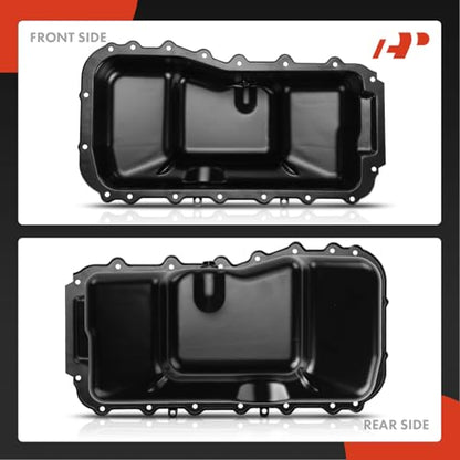 A-Premium Engine Oil Pan Sump with Drain Plug Compatible with Dodge Grand Caravan Caravan Dynasty Chrysler Town & Country New Yorker Imperial Plymouth Grand Voyager Voyager