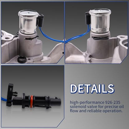 Engine Oil Pump 926-235 Solenoid Valve for Chrysler 300C Dodge Avenger Challenger Charger Durango Journey Jeep Cherokee Wrangler Fiat Fremont Lancia Thema Voyager replace OE #68252680AA/68252670AA