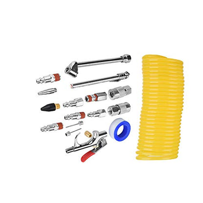 Air Compressor Accessories Kit, 20PCS Air Horse Fitting Pneumatic Accessory Kit Compressor Tool
