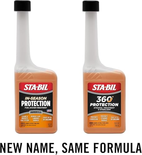 STA-BIL In-Season Protection Fuel System Treatment & Injector Cleaner, 10oz | Treats 50 gallons. Cleans fuel systems and injectors while helping protect against corrosion and ethanol damage. - size: 10 Fl Oz (Pack of 1)