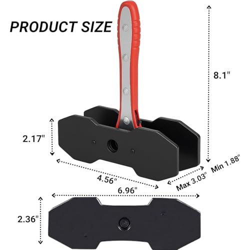 Brake Caliper Compression Tool,Car Ratcheting Brake Caliper Piston Spreader Press Tool with 2PCS Steel Plates,360° Adjustable Ratchet Piston Compressor, Essential Tool Kit for Car Brake Repair