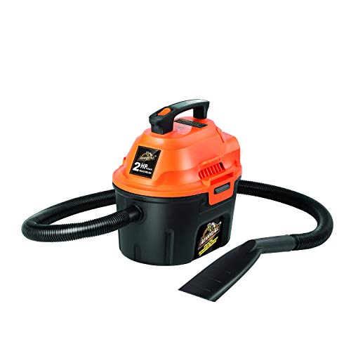 Armor All, AA255, 2.5 Gallon 2 Peak HP Wet/Dry Utility Shop Vacuum, Orange - size: 2.5 Gallon-Basic