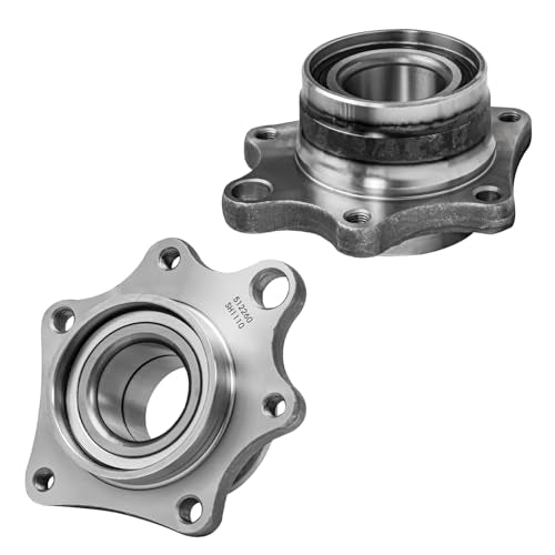 Detroit Axle - 2 Rear Wheel Bearing Modules for 2003-2011 Honda Element 2004 2005 2006 2007 2008 2009 2010 Wheel Bearing Modules Assembly Set Replacement, Pair Hubs - [w/o ABS] - style: 512260 x2/Pair