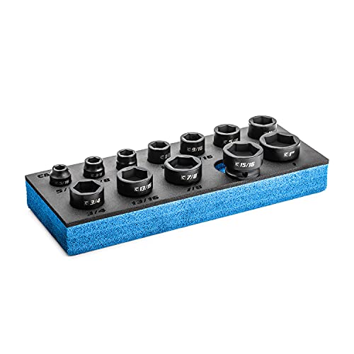 Capri Tools Stubby Impact Socket Set (3/8" Drive/SAE Set) - size: 3/8" Drive / SAE Set