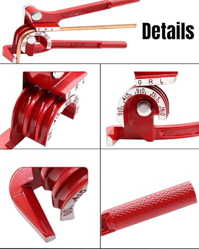 3/16 Inch 26Pcs Brake Line Bender Flaring Tool Include 25FT Zinc-Plated Copper Coated Brake Bending Lines and Single Flare Cutter Repair Kit 16 Rust-Resistant Fitting 4 Nut 2 Union, Gold - color: Gold