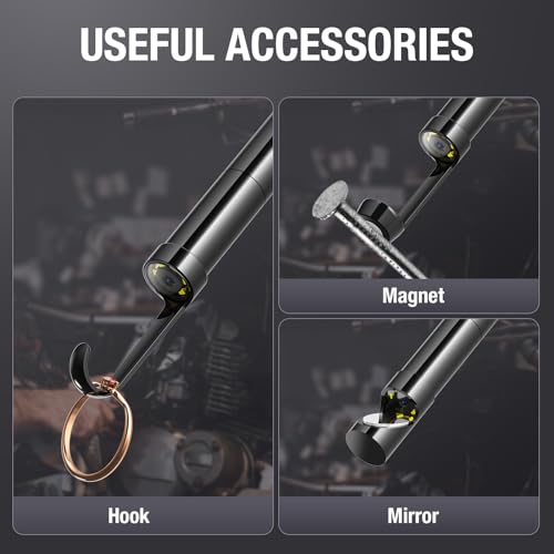 Teslong 50FT USB C Borescope Camera with Light for iPhone 15/16/17 Android | 15m DIY Scope Camera for Sewer Drain Pipe Inspection, 8 LED Lights, IP67 Waterproof, 1.0MP HD Endoscope, Flexible Snake Cable