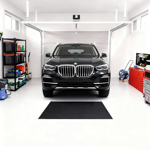 Heavy Duty Oil Spill Mat, Garage Floor Mat for Under Car, Premium Oil Absorbent Pads, Reusable, Slip-Resistant, Waterproof Rubber Backing Contains Liquids, Protects Garage Floor (XL-36''x60'')