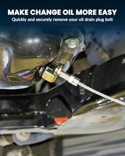 DPTOOL Strong Magnetic Oil Drain Plug Remover Tool | Anti Scald Magnetic Sump Plug Removal Pick Up Tool 13 Inches Oil Drain Plug Magnet Tool