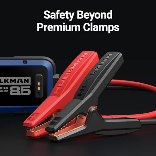 Hulkman Alpha 85 2000A Smart Battery Jumper Starter Portable for 12V Vehicles,Car Starter Jump Box with 65W Fast Charger,3.3" LED Display, 5 Lighting Modes, Jump Pack, for Up to 8.5L Gas & 6.0L Diesel