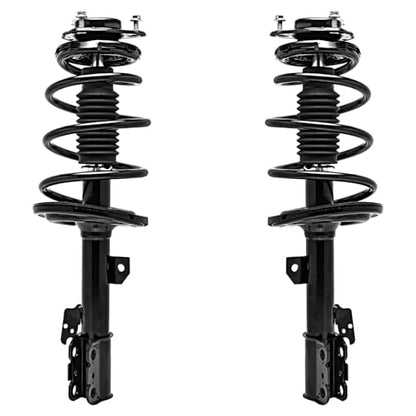 Detroit Axle - FWD 3.5L Front Struts Kit for 2011-2014 Toyota Sienna, 2 Complete Ready Install Struts with Coil Spring Assembly 2 Sway Bar Links Suspension Kit 2012 2013 Replacement - size: 4QS47159/ sway kit