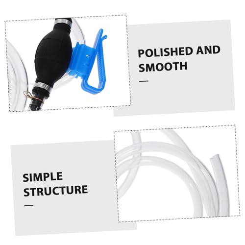 PRETYZOOM 1Set Hand Fuel Transfer Pump Manual Siphon Hose for Oil and Gas Versatile Automotive Use Durable Non Powered Operation Easy to Use Siphon Pump Kit