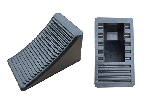 Fasmov 2 Pack Solid Rubber Heavy Duty Wheel Chock, Premium Chock for Car, Travel Trailers, RV, Truck, and ATV