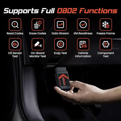 ELM327 OBD2 Adapter Compatible with F150 F250 and More, for MS/HS CAN Automatically Switch, OBDII Diagnostic Scanner via USB for Windows only - color: OBD2 Adapter