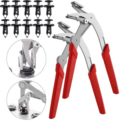 Car Clip Pliers, Panel Clip Removal Tool, 2026 New Professional Auto Clip Removal Pliers, Easy to Remove Fasteners, Clips, Buckles, and Rivets, Open The Panels Effortlessly Without Damage (2*Pcs) - color: 2*pcs