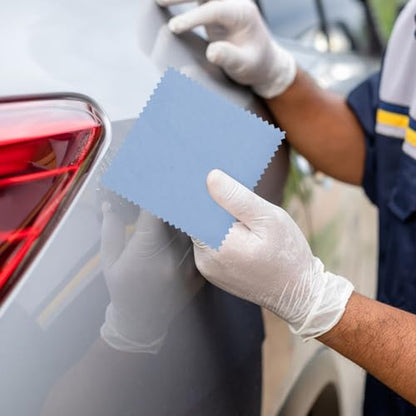 Set of Wax Applicator Pads with Sponge and Cloth for Car Exterior and Wheel Detailing, for Applying Wax and Polishing in Automotive Detailing Projects