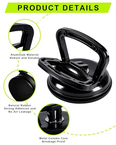3 Pack Metal Car Dent Repair Kit, Aluminum Suction Cup Dent Puller, Dent Puller Tool for Hail Damage,Dent Repair Kit for Body（1pcs Large + 2pcs Small Suction Cups） - color: H/3PCS Metal Suction Cup