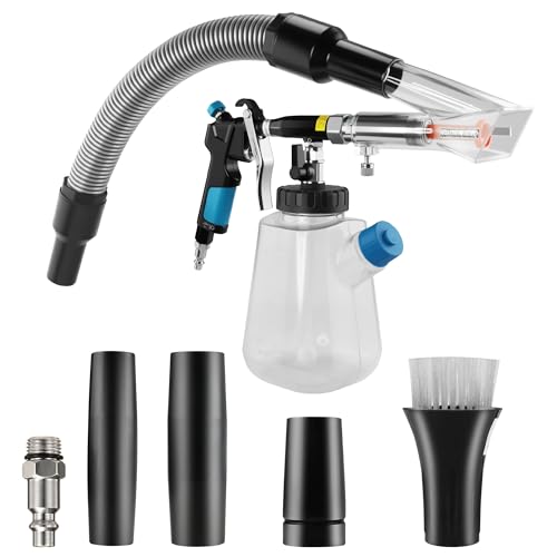 3IN1 Car Cleaning Gun Detachable Sprinkler Head for Detailing | 3IN1 Multi-Purpose Cleaning Gun Detachable Sprinkler Head for Automotive Detailing, Carpet, Upholstery, Surface Cleaning - color: blue