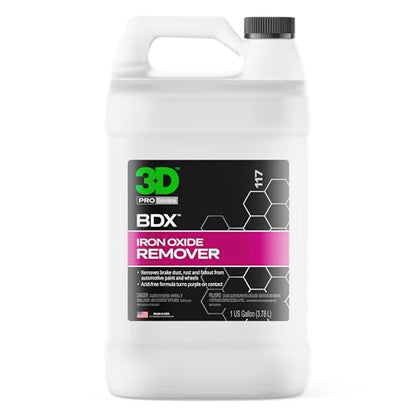 3D BDX Iron Remover – Fast Acting Fallout & Brake Dust Cleaner | Purple Color-Changing Spray for Wheels & Paint | Acid-Free | Made in USA | Car Detailing | 1 Gallon - size: 128 Fl Oz (Pack of 1)