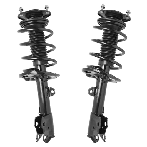 Detroit Axle - FWD 2pc Front Struts for 2014-2019 Toyota Corolla [Excludes Sport Suspension] 2015 2016 2017 2018 Struts with Coil Spring Assembly Replacement Suspension - size: 11585_11586/Pair