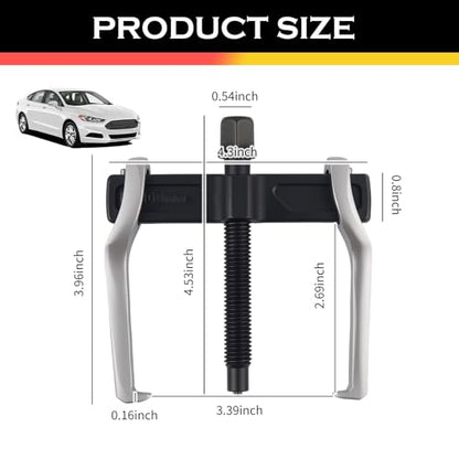 4" 2 Jaw Car Bearing Puller with Adjustable Design,Non-Slip Car Gear Puller Inside and Outside 2 Ways to Use for Detaching Cars Bearings,Sturdy Cars 2 Jaw Pullers
