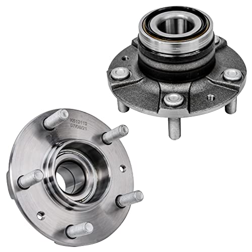 Detroit Axle - 2pc Rear Wheel Bearing and Hubs Assembly with 5-Lug for Ford Probe 1993-1997 & Mazda MX-6 MX6 1993-1997, 626 1993-2002, Non-ABS - style: 512119 x2/Pair