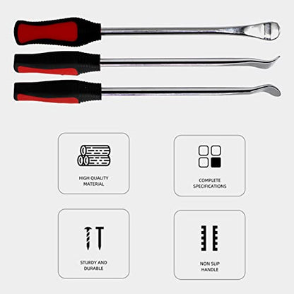 Shkalacar Steel Tire Spoons Tool Set, Tire Tools Rim Protector, Valve Tool, Spoon Tyre Lever Changing Tool Tire Removal Repair Tools with Rim Protectors Valve Cores