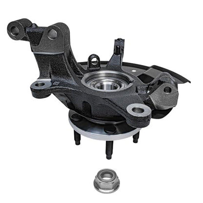 Detroit Axle - FWD Front 4pc Steering Knuckles Kit for 07-10 Ford Edge Lincoln MKX, 2 CV Axles 2 Steering Knuckles & Wheel Bearing Hubs 2007 2008 2009 2010 Replacement - size: 4UX50467/Kit