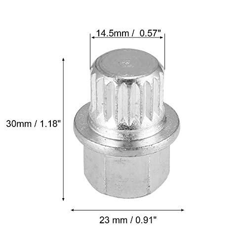 X AUTOHAUX ABC7/19PT Wheel Lock Lug Nut Anti Theft Wheel Lock Nut Screw Removal Key for VW for Audi - size: 7/19PT