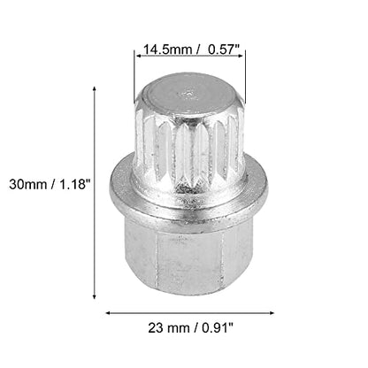 X AUTOHAUX ABC7/19PT Wheel Lock Lug Nut Anti Theft Wheel Lock Nut Screw Removal Key for VW for Audi - size: 7/19PT