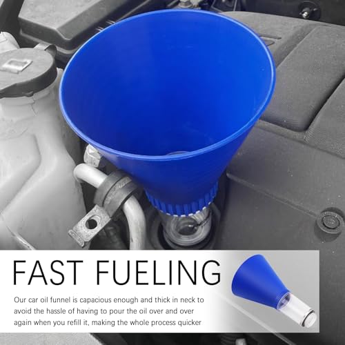 Threaded Locking Engine Oil Funnel for Oil Change,Hands-Less & No Spill Car Oils Change Funnel Compatible with Lexus Toyota,Detachable & Large Capacity Funnels for Automotive Use