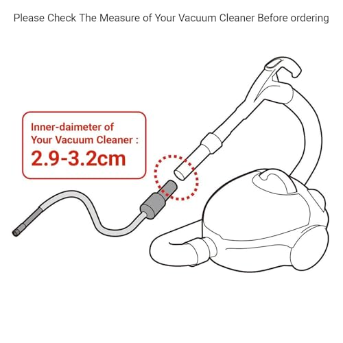 EZ SPARES Micro Cleaning Nozzle Kit,Micro Vacuum Attachment,Universal Vacuum Cleaner Attachment,Mini Micro Kit Keyboard Crevice Cleaning Tool Brush Kit,for Compact Wet Dry Shop Vacuum,Storage Bag Inc