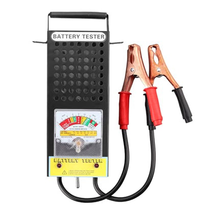CRLITSIY Battery Load Tester, 6V 8V 12V Alternator Load Tester Automotive Car Battery Testerr and Voltmeter Tester with Alligator Clips for Cars,Golf,Motorcycles - size: POINTER