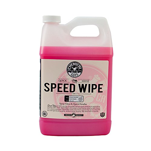 Chemical Guys Speed Wipe Quick Detailer - High Gloss, Streak-Free Shine, Detail Spray for Cars, Trucks, Motorcycles, RVs, and More, Safe on Paint, Glass, Wheels, and Trim, Cherry Scent, 128 fl oz - size: 128 Fl Oz (Pack of 1)
