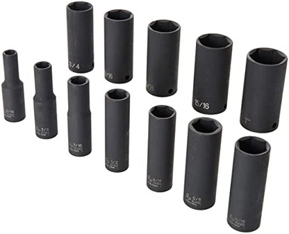 Grey Pneumatic (1213D) 3/8" Drive 12-Piece Deep Socket Set - style: 12 Piece Deep Set