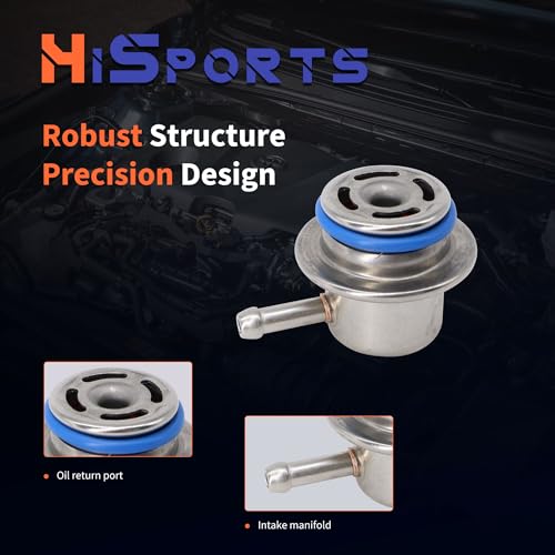 HiSport Fuel Injection Pressure Regulator - Compatible with Ford Mazda Mercury Lincoln Replaces PR4034 - size: HSFPRR4034