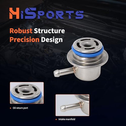 HiSport Fuel Injection Pressure Regulator - Compatible with Ford Mazda Mercury Lincoln Replaces PR4034 - size: HSFPRR4034